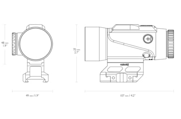 Image of Hawke Sport Optics 6x36mm 1 MOA Prism Sight, Black, 12058