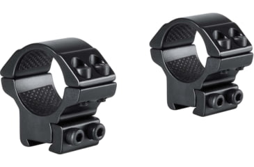 Image of Hawke Sport Optics Dovetail Match Series Rifle Scope Rings - 2-Pieces, 1in, Low, Black, 22100