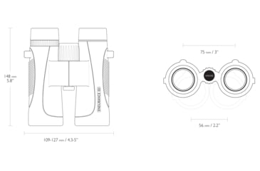 Image of Hawke Sport Optics Endurance ED 8x42mm Roof Prism Binoculars, Black, 36204