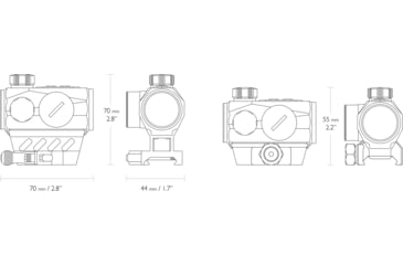 Image of Hawke Sport Optics Endurance Red Dot Sight, 1x25mm, Micro Reflex Dot 3 MOA Reticle, Dual Height &amp; QR - Digital Weaver, Black, 12127