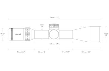 Image of Hawke Sport Optics Frontier 30 Rifle Scope, 4-20x50mm SF, 30mm, FFP, Mil Pro IR Reticle, Black, 18530