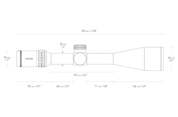 Image of Hawke Sport Optics Frontier 30 Rifle Scope, 5-30x56mm SF, 30mm, SFP, Mil Pro IR Reticle, Black, 18441