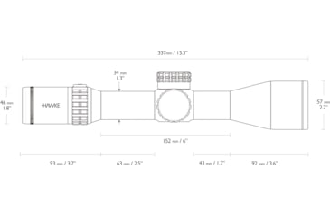 Image of Hawke Sport Optics Frontier Rifle Scope 34, 3-18x50mm, 34mm Tube, First Focal Plane, MOA Pro Ext Reticle, Black, 18621