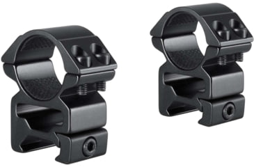 Image of Hawke Sport Optics Match Series Weaver Scope Rings - 2 Pieces, 1in, High, Black, 22114, EDEMO1