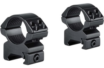 Image of Hawke Sport Optics Match Series Weaver Scope Rings - 2 Pieces, 1in, Medium, Black, 22113, EDEMO1