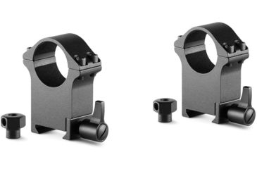 Image of Hawke Sport Optics Professional Steel 1in Weaver Scope Rings - 2-Pieces, Extra High, Black, 23103