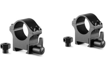 Image of Hawke Sport Optics Professional Steel 1in Weaver Scope Rings - 2-Pieces, Medium, Black, 23101