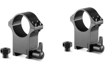 Image of Hawke Sport Optics Professional Steel 30mm Weaver Scope Rings - 2-Pieces, Extra High, Black, 23108