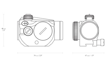 Image of Hawke Sport Optics Vantage 1x20mm Red Dot Sight w/ 9-11mm Rail, Black, 12105