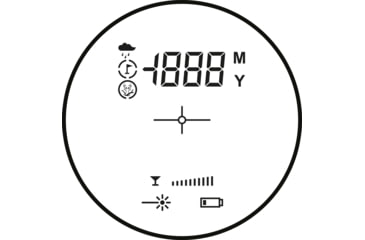 Image of Hawke Sport Optics LRF 400 LCD 6x21 Laser Rangefinder, Black, 41020