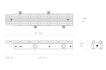 Image of Hawke Sport Optics Weaver Rail Adapter - 1-Pieces, 9-11mm, Black, 22403