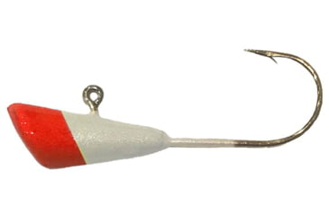 Image of Hawken Outdoors Shad Dart # 9, Pearl White Base/Flame Tip, 3ct, DART11609