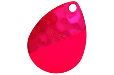 Image of Hawken Outdoors Simon 3.5 Colorado Spinner Blade, Hammered, Slash Trans Neon Pink/Fl Pink, 2 Pieces, SSBH35013