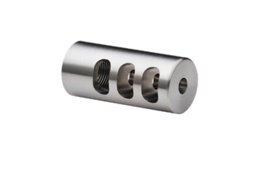 Image of Hawkins Precision 2-Port Gunsmith Install Muzzle Brakes, 5/8-24, Raw Stainless Steel, 0.875, 102-0875