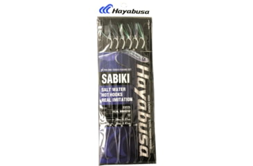Image of Hayabusa Real Minnow Sabiki, Main 30Lb And Branch 20Lb Test Line, Size 12, 6 Hooks, EX125-12