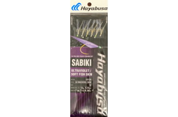 Image of Hayabusa Uv Mackerel Skin Sabiki, Main 21Lb And Branch 13Lb Test Line, Size 10, 6 Hooks, EX129-10