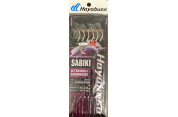 Image of Hayabusa Uv White Shrimp Sabiki, Main 39Lb And Branch 32Lb Test Line, Size 18, 6 Pack, EX127-18