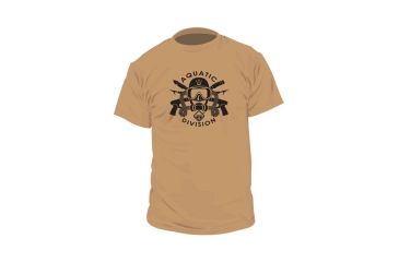 Image of Hazard 4 Aquatic Division Cotton T-Shirt, Coyote, Extra Small, APRG-AQUD-CYT-XS