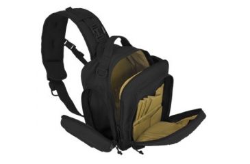 Image of Hazard 4 Evac Holmes Lumbar/Chest Sling Bag with Side Shells, Black, EVC-HOLM-BLK