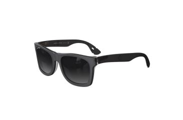 Image of Hazard 4 Flechett Horn-Rimmed Large Sunglasses - Men's, Black Frame, Gray Lens, EYE-FLC-L-BLK