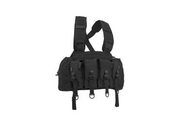 Image of Hazard 4 Frontline Assault Chest Rig, Black, CHE-FTAS-BLK