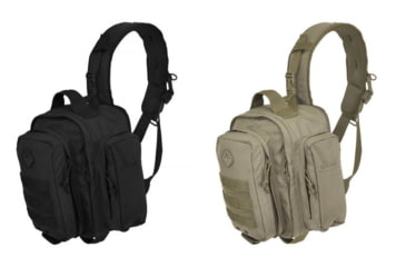 Image of Hazard 4 Hazard4 Evac Watson Lumbar-Chest Sling Pack, Black, Coyote