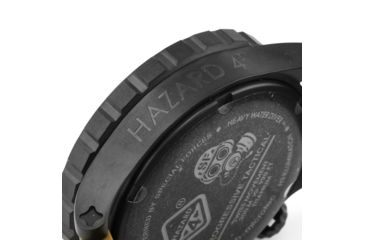 Image of Hazard 4 Heavy Water Diver, 50mm Black Titanium GMT Watch with Tritium, Black Dial, Earth Texts, Green/Yellow Tritium, HWD-TIPV-G-E-KE-GGYG