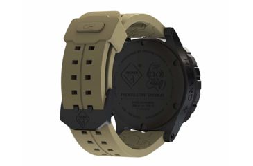 Image of Hazard 4 Heavy Water Diver, 50mm Black Titanium Watch with Tritium, Earth Dial, Black Texts, Green/Yellow Tritium, HWD-TIPV-EK-GGYG