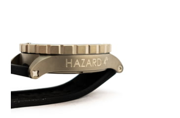 Image of Hazard 4 HeavyWater Diver Titanium Tritium Dive Watch,White Dial, Black Graphics,Green Bezel,Nylon Strap WAT-HWD-TI-WK-GGYG