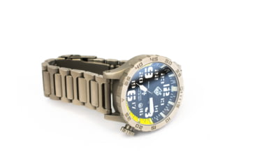 Image of Hazard 4 HeavyWaterDiver BlackTie B Ti Bracelet Yellow GMT, Silver, HWD-TI-B-G-Y-KW-GGYG