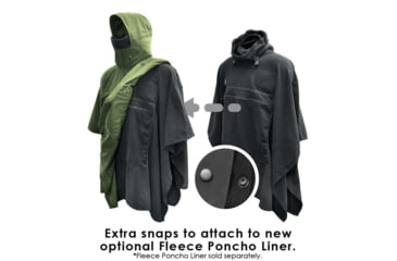 Image of Hazard 4 Poncho Villa Softshell Poncho, Scorpion Black, APR-PNVL-R-SCB