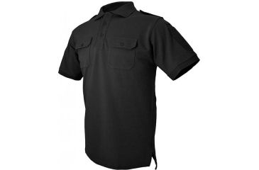 Image of Hazard 4 QuickDry LEO Uniform Polo Shirt - Men's, Black, Small, APR-QDLEO-BLK-S