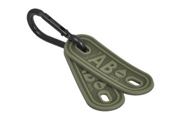 Image of Hazard 4 AB- Blood Type Marker, 2 Pack, OD Green, PAT-BLD-AB-NEG-GRN