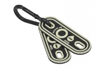 Image of Hazard 4 O- Blood Type Marker, 2 Pack, Glow in the Dark, PAT-BLD-O-NEG-YLO