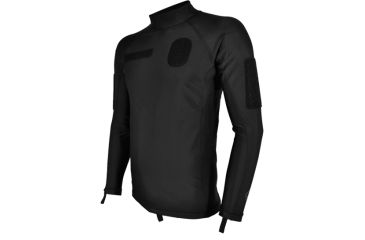 Image of Hazard4 CombatSeal Fleece Lycra Rashguard, Black, Small AQA-CBSL-BLK-S