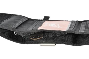 Image of Hazard4 Secure Clip Wallet, KEVLAR - Black WLT-CLP-KVR