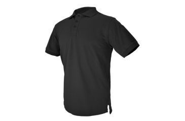 Image of Hazard 4 Undervest Plain Front Polo Shirt - Men's, Black, Small, APR-UDV-BLK-S