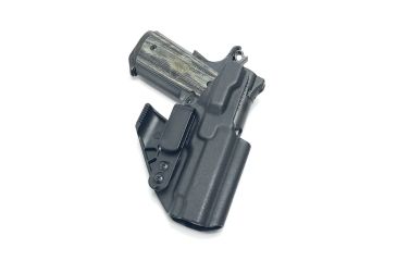 Image of Hazmat Holster Works NV3 1911 IWB/AIWB Kydex Ambidextrous Holster, Black, NV3-1911-0001