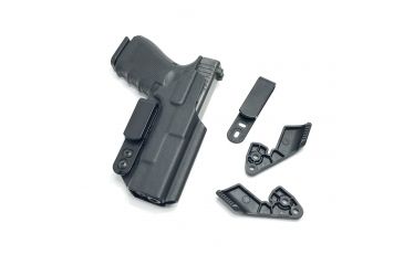 Image of Hazmat Holster Works NV3 Glock 9/40 - Fullcut - IWB/AIWB Kydex Ambidextrous Holster, Black, NV3-Glock-9-40-FC-0001