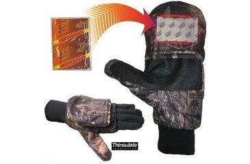 Image of Heat Factory Large Mossy Oak Break-Up Mitten w/Pocket For Heat Warmer 40153