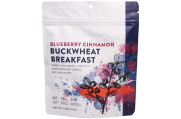Image of Heather's Choice Blueberry Cinnamon Buckwheat Dehydrated Breakfast, 113g, 13g Of Protein, Blueberry Cinnamon Buckwheat