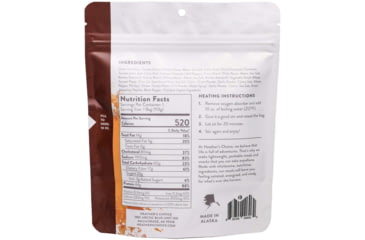 Image of Heather's Choice Grass-Fed Bison Chili Dehydrated Dinner, 113g, 44g Of Protein, Grass-Fed Bison Chili