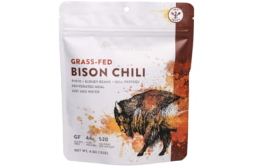 Image of Heather's Choice Grass-Fed Bison Chili Dehydrated Dinner, 113g, 44g Of Protein, Grass-Fed Bison Chili