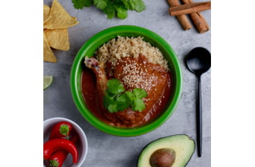 Image of Heather's Choice Mole Sauce With Chicken And Rice Dehydrated Dinner, 113g, 28g Of Protein, MoleSauChickRice
