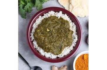Image of Heather's Choice Spinach Curry With Chicken And Rice Dehydrated Dinner, 113g, 36g Of Protein, SpinachCurryChickRice