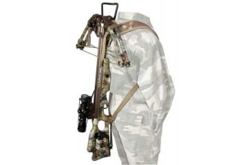 Image of Heavy Hauler Outdoor Gear Backpacker Neoprene Sling, w/ hip quiver holster, Brown HH0080
