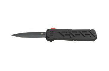 Image of Heckler &amp; Koch 14850 Epidemic OTF Auto Knife w/ Plain Edge/ BK Coated Blade 14850BK