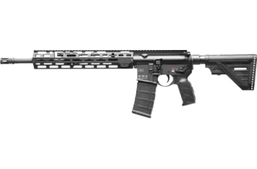 Image of Heckler &amp; Koch MR556 A4 Semi-Auto Rifle, 223 Rem/5.56 NATO, 16.5in Match Barrel, 1-7, Synthetic Black Stock, Cerakote Black, 30RD, 81000827-FRRMPG