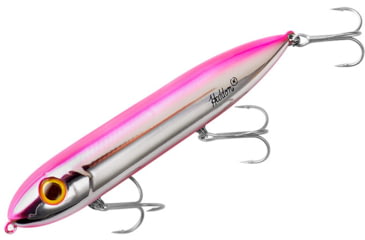 Image of Heddon Super Spook Topwater Walking Bait, 5in, 7/8oz, Chrome/Pink, X9256455