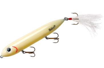 Image of Heddon Super Spook Topwater Walking Bait, 5in, 7/8oz, Feathered Treble, Bone, X9256F14